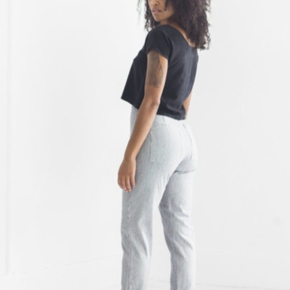 Esby Apparel Mercy Cigarette Pant Indigo Stripe 8 - Picture 3 of 6